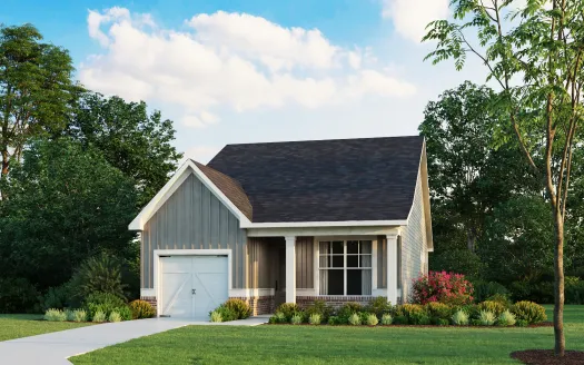 a house with a large front yard