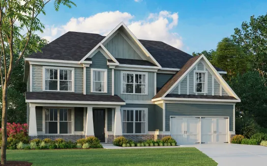 a large house with trees in the back